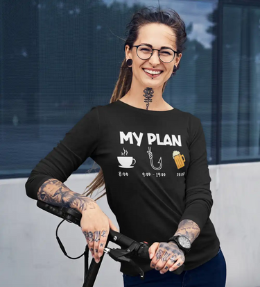 My Fishing Plan Women Long Sleeve Shirt